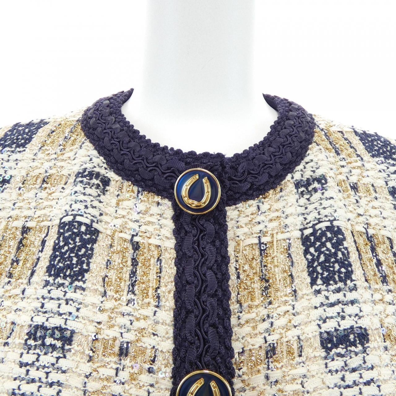 グッチ GUCCI 691452 ZAIU7 ノーカラージャケット