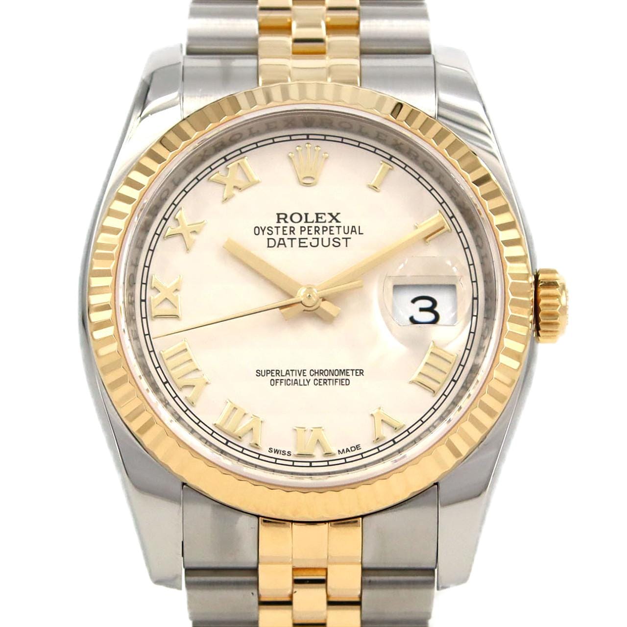 ロレックス デイトジャスト 116233 SSxYG 自動巻 ランダム番