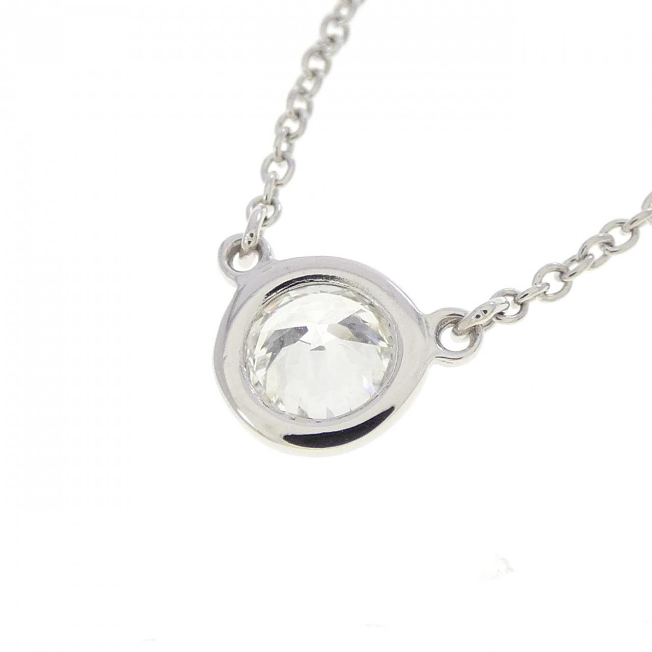 ティファニー バイザヤード ネックレス 0.35CT G VS2 3EXT