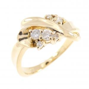 K18YG ダイヤモンド リング 0.20CT