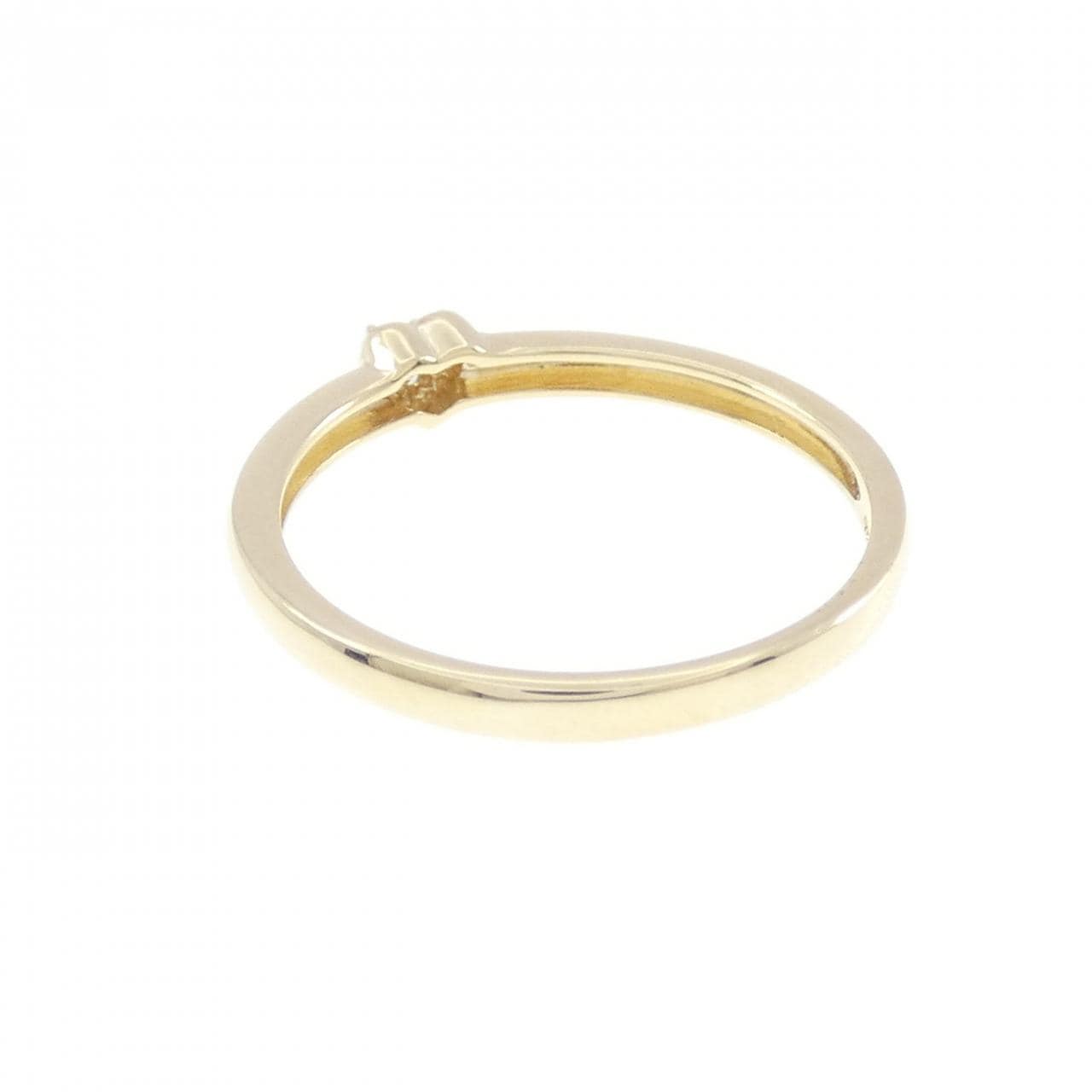 10KYG ハート ダイヤモンド リング 0.02CT