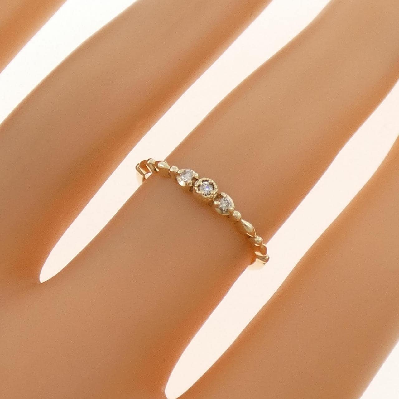 アガット ダイヤモンド リング 0.04CT