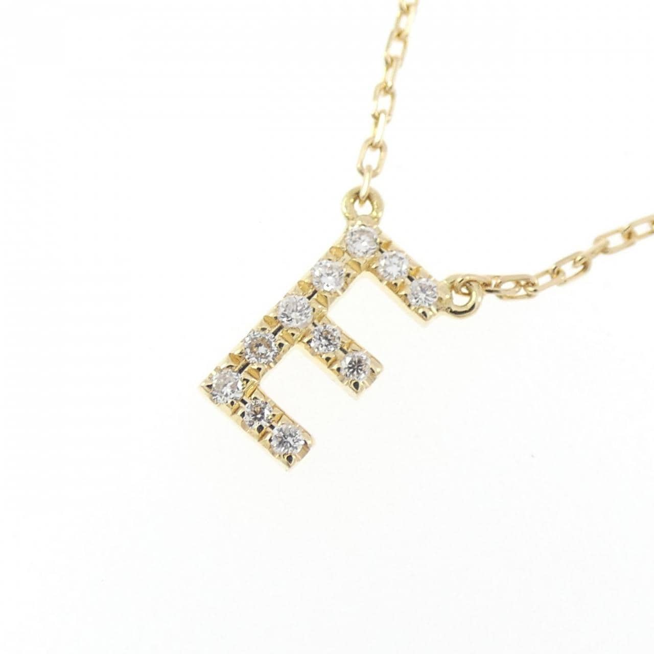 アーカー イニシャル ネックレス 0.05CT