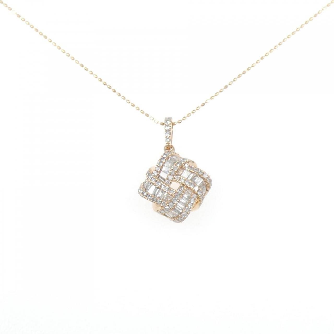K18PG ダイヤモンド ネックレス 0.40CT