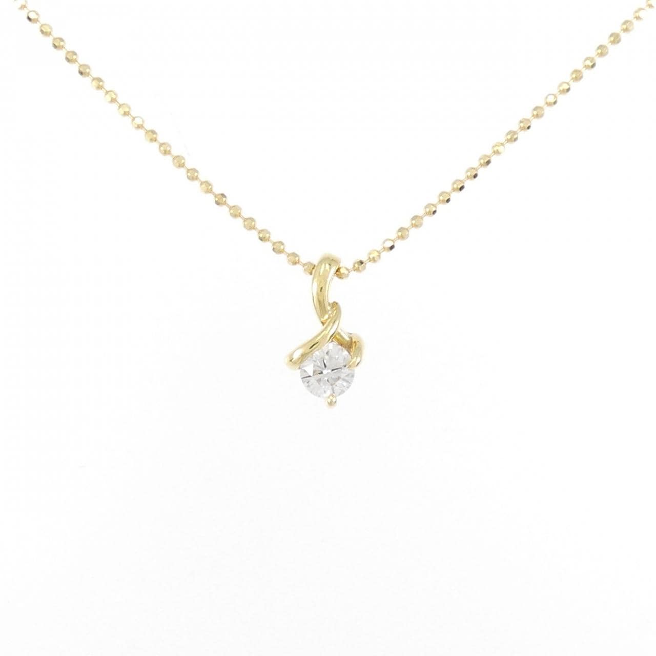 K18YG/750YG Diamond necklace 0.20CT