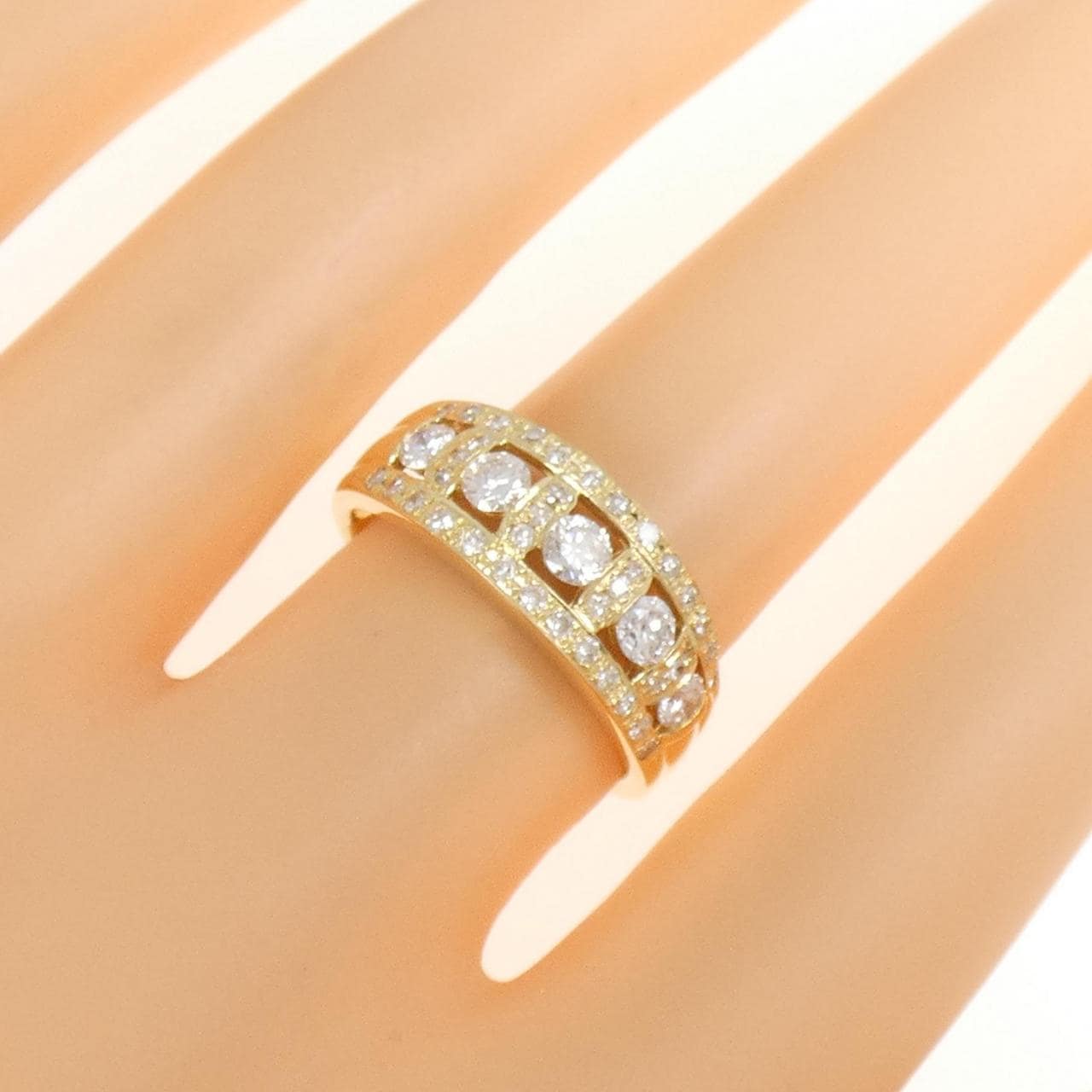 K18YG ダイヤモンド リング 0.801CT