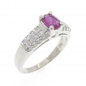 PT900 ルビー リング 0.427CT