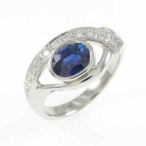 PT900 サファイヤ リング 1.09CT