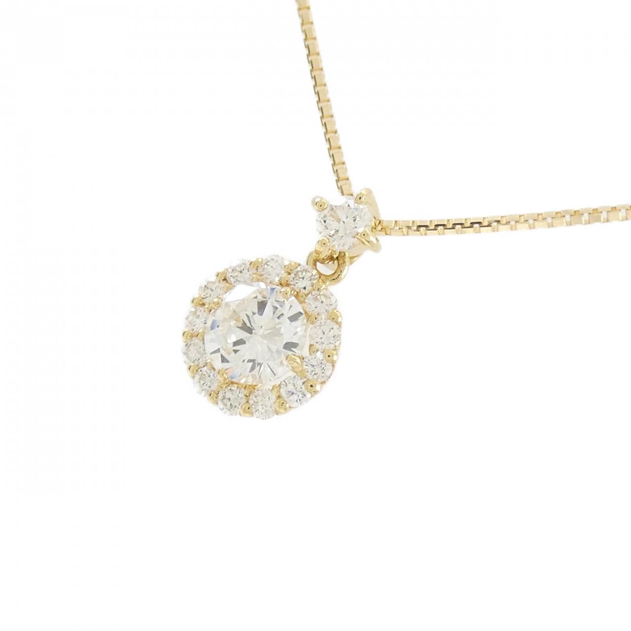 [BRAND NEW] K18YG Diamond Necklace 0.385CT H SI2 Good