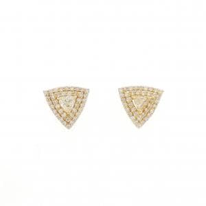【新品】K18YG ダイヤモンド ピアス 0.54CT