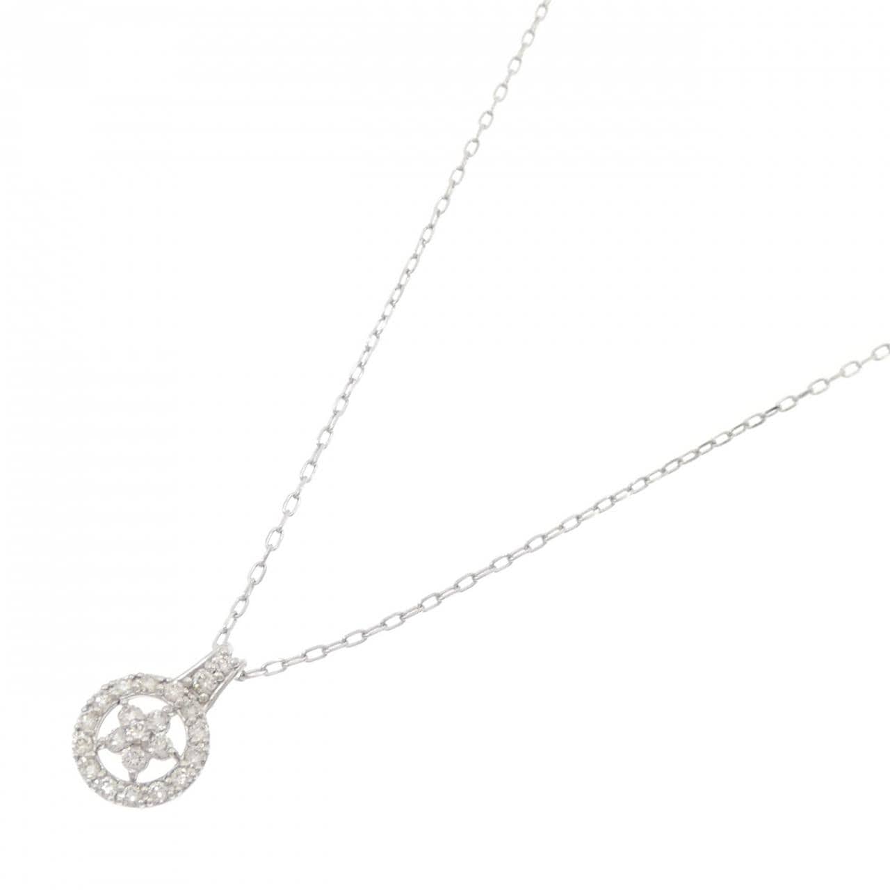 PT950/PT850 スター ダイヤモンド ネックレス 0.20CT