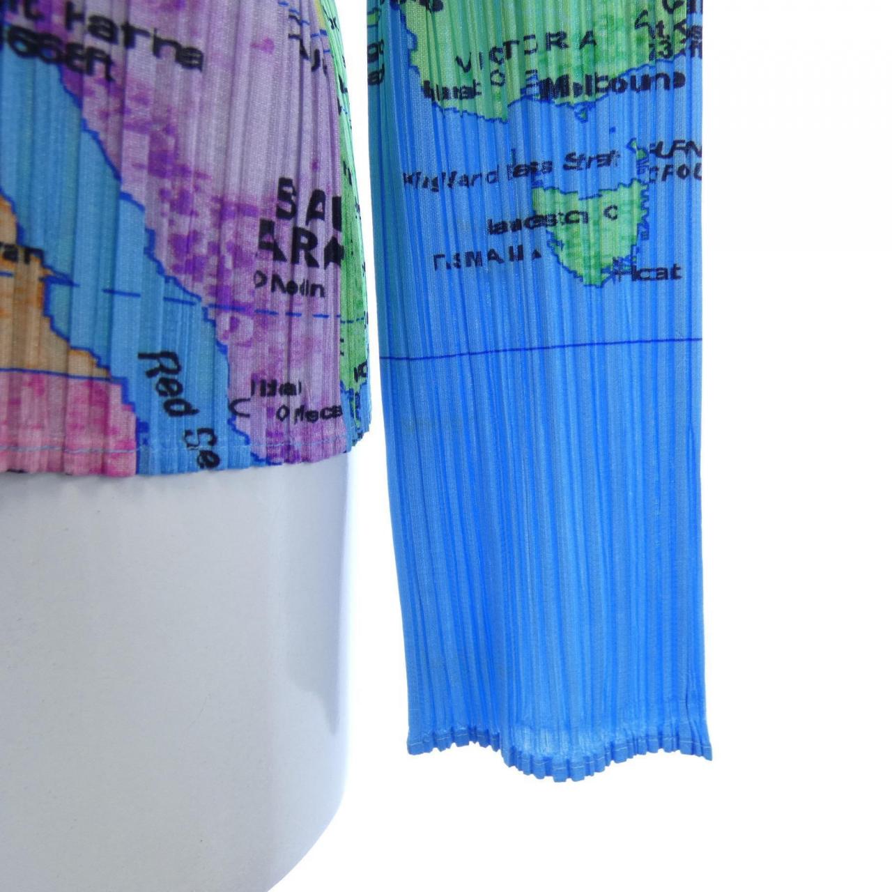 プリーツプリーズ PLEATS PLEASE WORLD MAP 世界地図 PP81-JK592 7563012 トップス