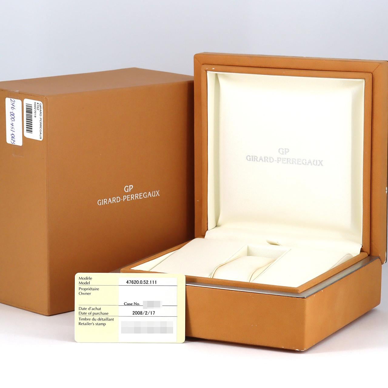 【ノーメンテナンス還元価格】ジラール･ペルゴ クラシックエレガンス PG 47620.0.52.111 PG･RG 手巻