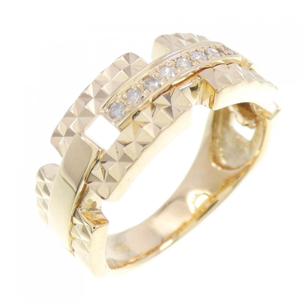 K18YG Diamond ring