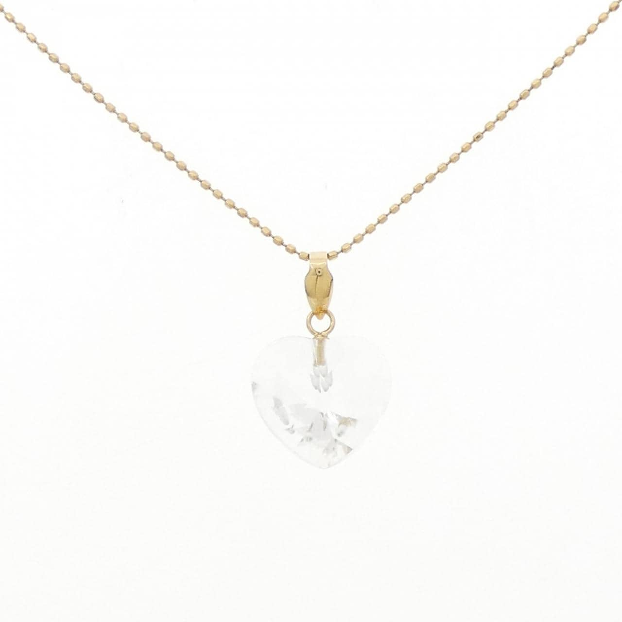K18YG Heart Quartz Necklace