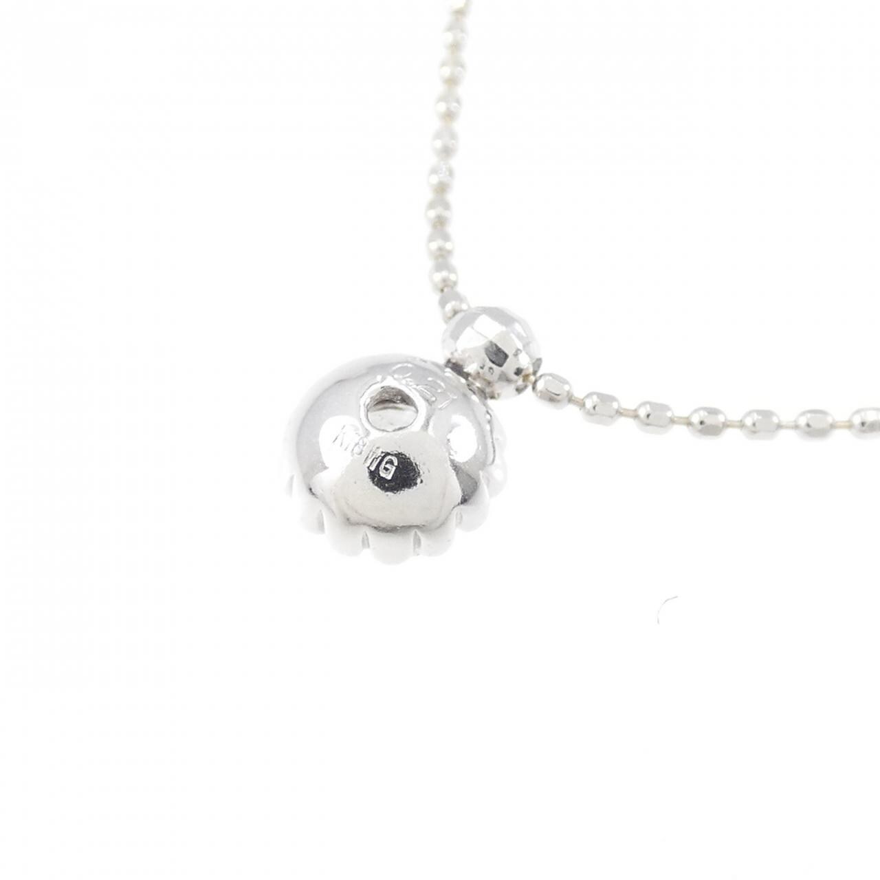K18WG ダイヤモンド ネックレス 0.21CT