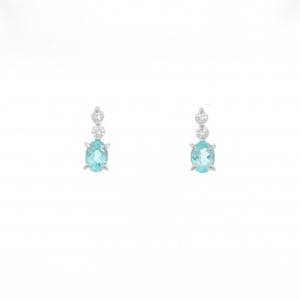 PT900 パライバトルマリン ピアス 0.40CT