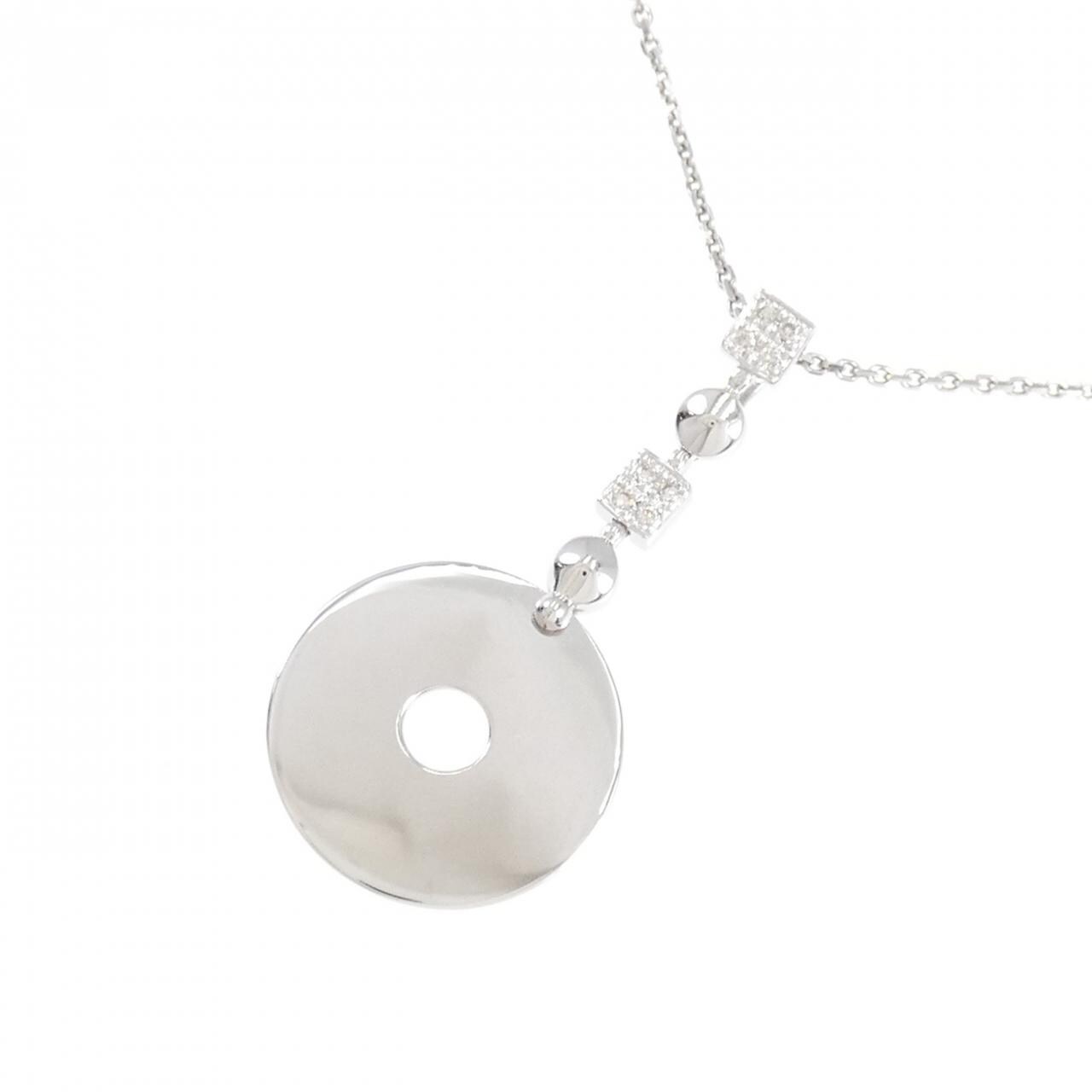 K18WG ダイヤモンド ネックレス 0.05CT