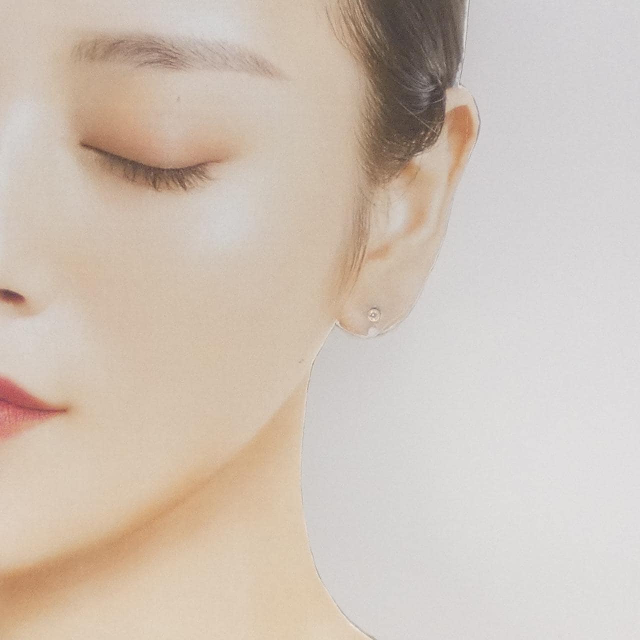 K10PG ダイヤモンド ピアス 0.10CT