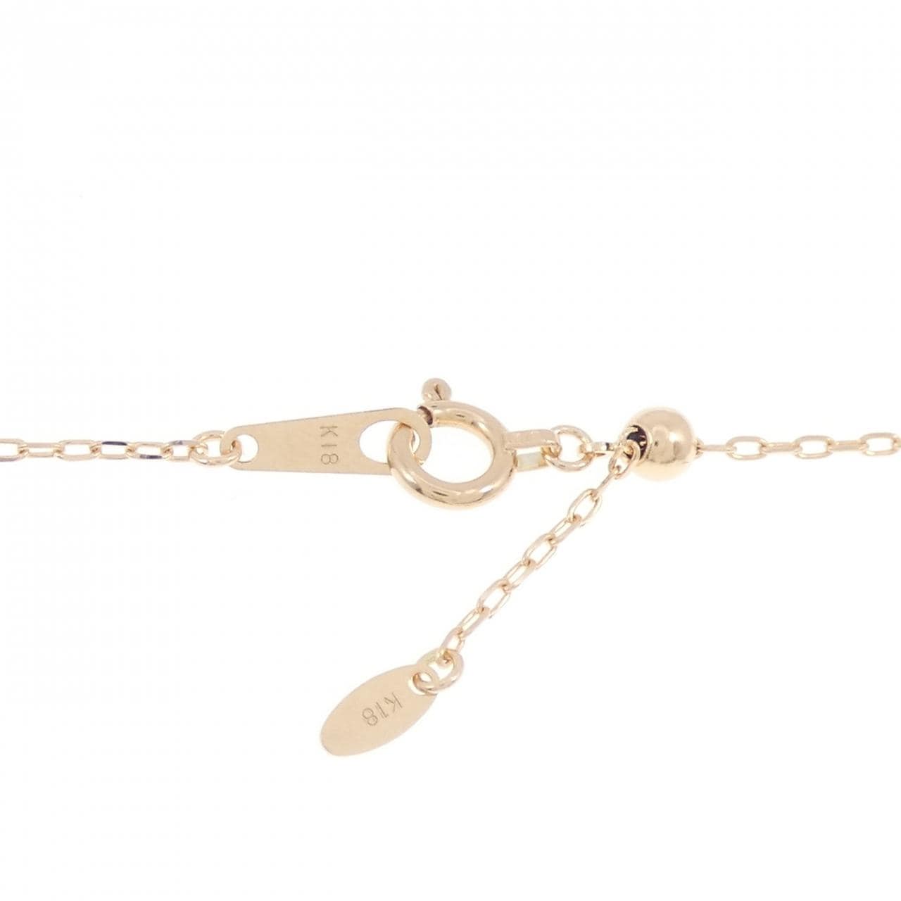 K18PG ハート ダイヤモンド ネックレス 0.10CT