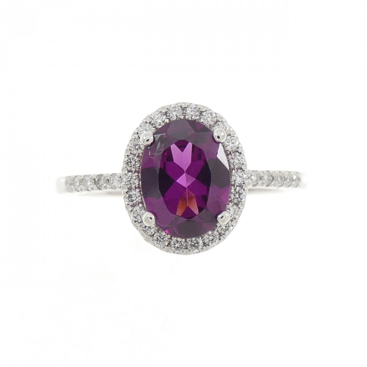 PT950 ガーネット リング 1.44CT