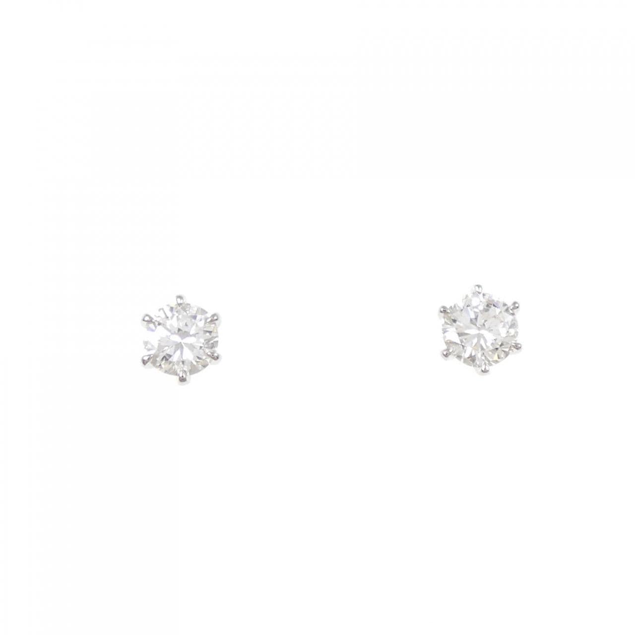 【リメイク】PT900/ST ダイヤモンド ピアス 0.203CT 0.209CT G-H VS1-2 Good