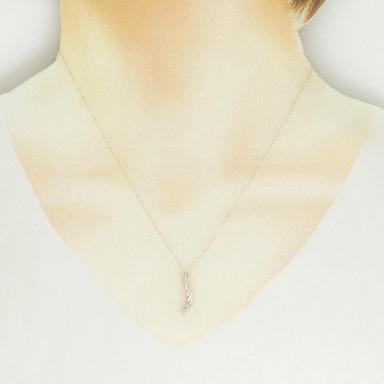ジーエスティービー ダイヤモンド ネックレス 0.35CT