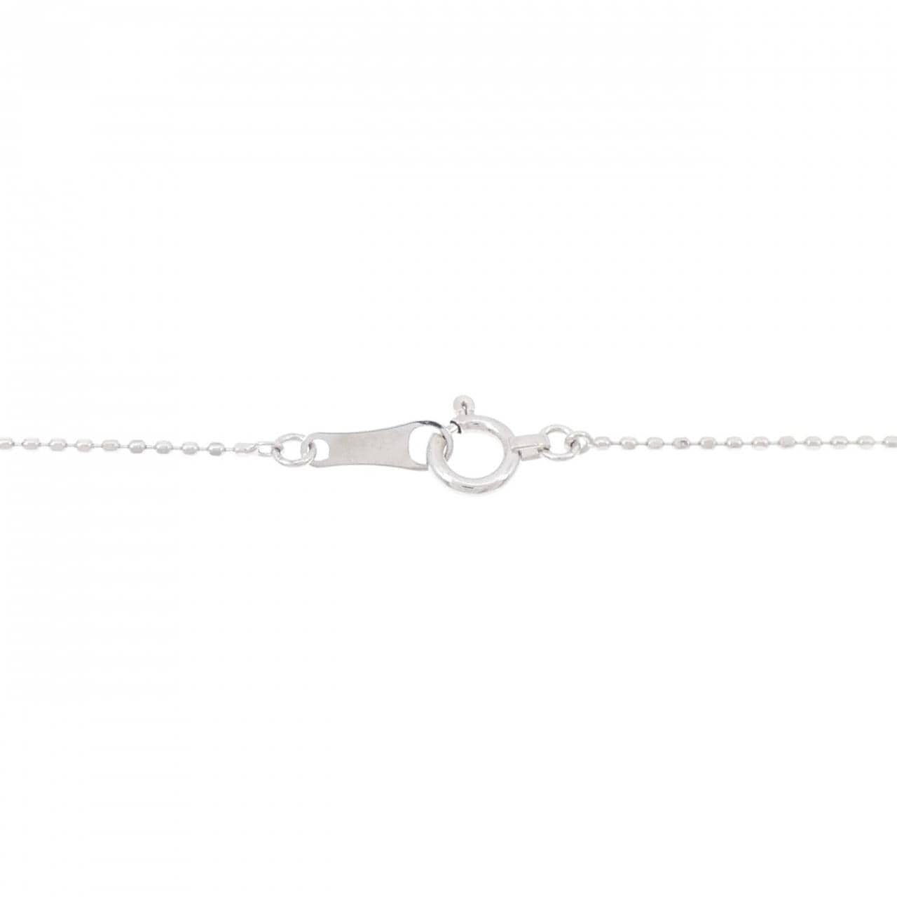 K18WG クロス ダイヤモンド ネックレス 0.50CT