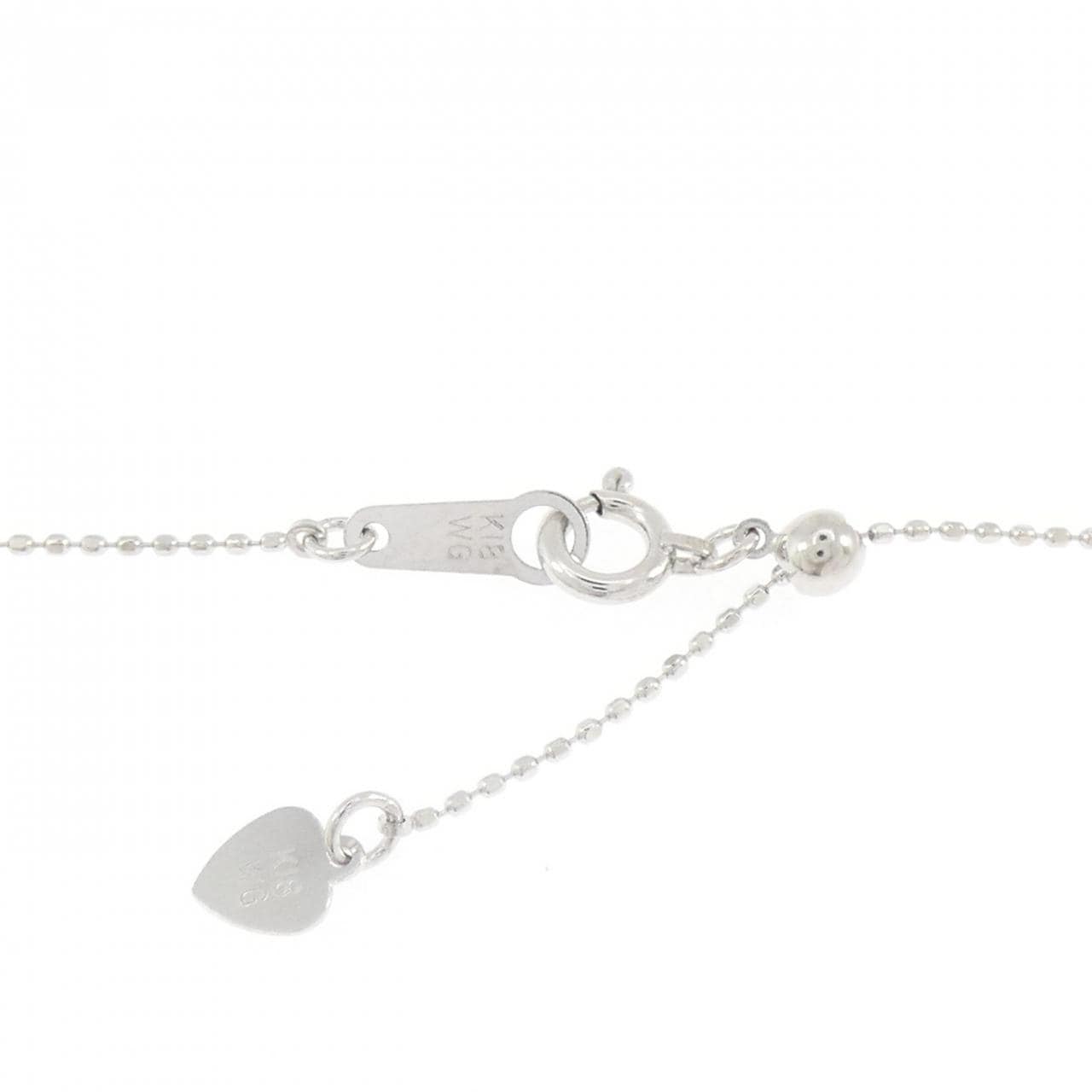 K18WG ダイヤモンド ネックレス 0.50CT