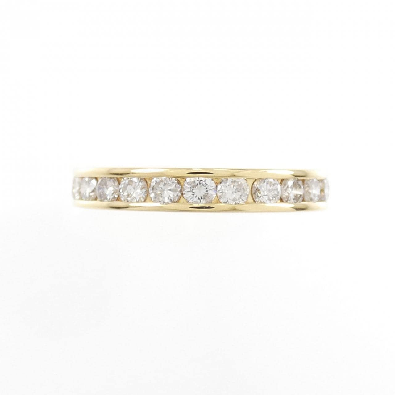 K18YG ハーフエタニティ ダイヤモンド リング 1.00CT