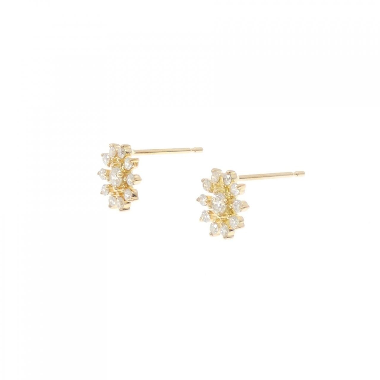 [再加工款] K18YG鑽石耳環0.30CT