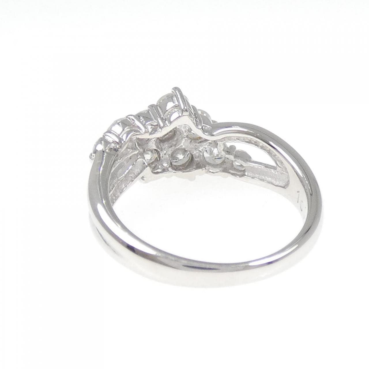 Pt900 フラワー ダイヤモンド リング 1.01CT