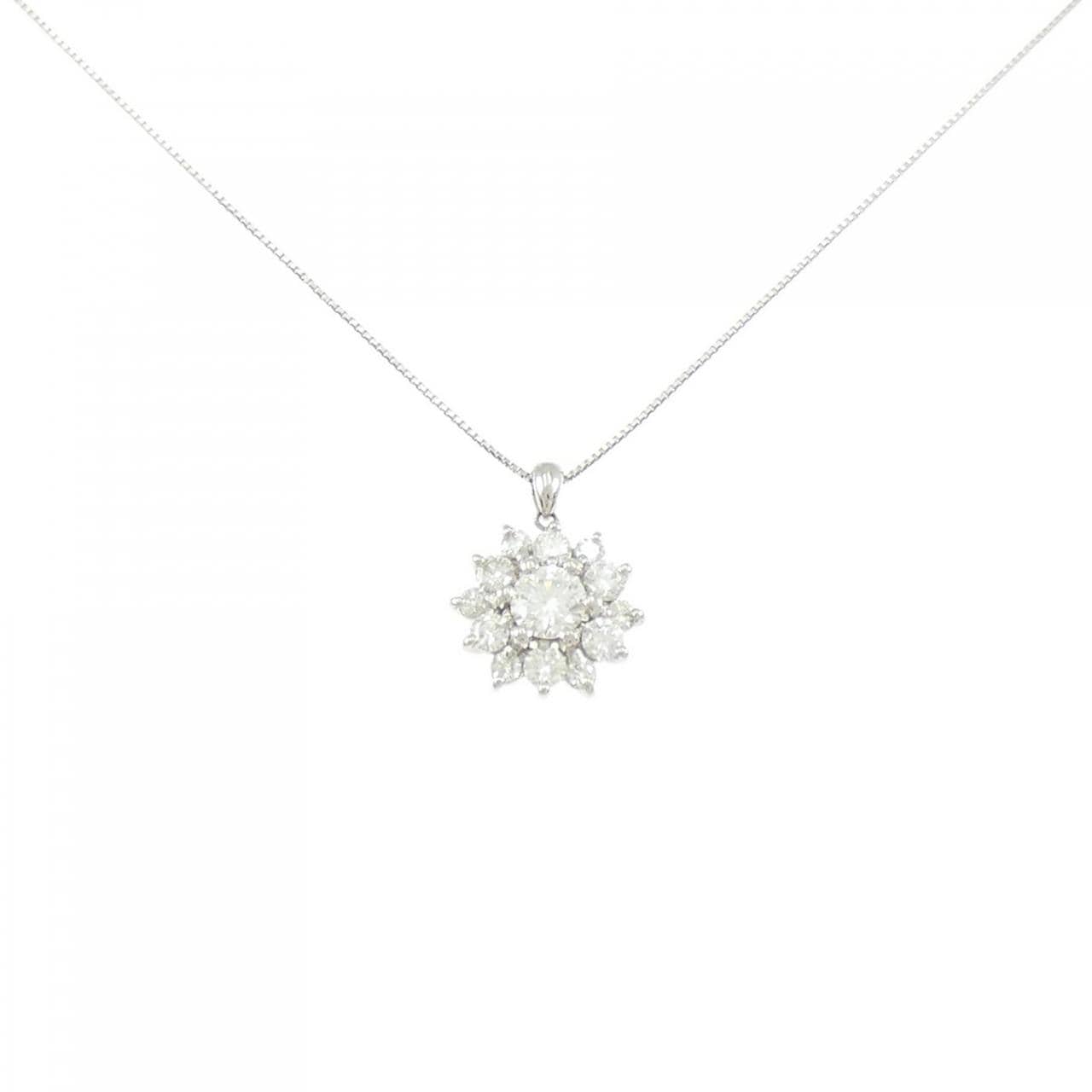 PT900/PT850 ダイヤモンド ネックレス 0.436CT H SI2 VG