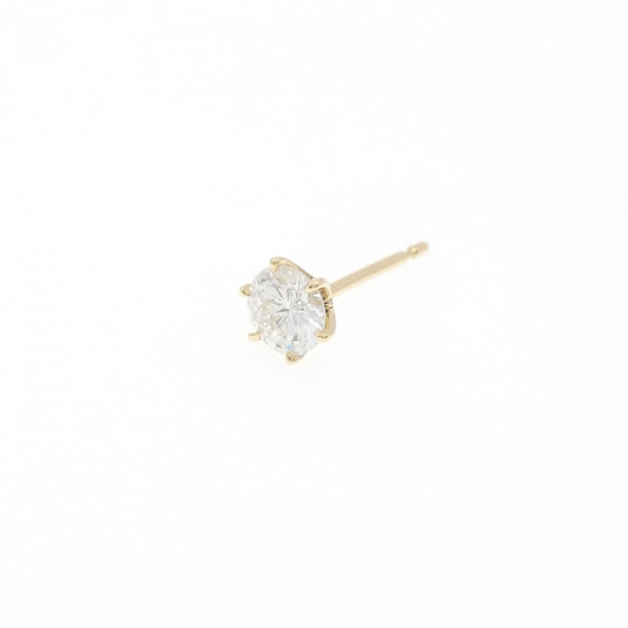 【リメイク】K18YG/ST ダイヤモンド ピアス 0.317CT F SI1 VG 片耳