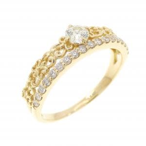 K18YG ダイヤモンド リング 0.172CT