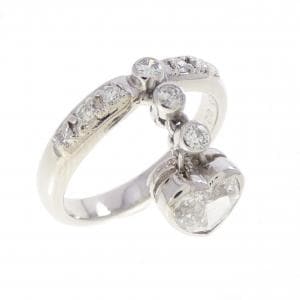 PT900 ハート ダイヤモンド リング 0.48CT