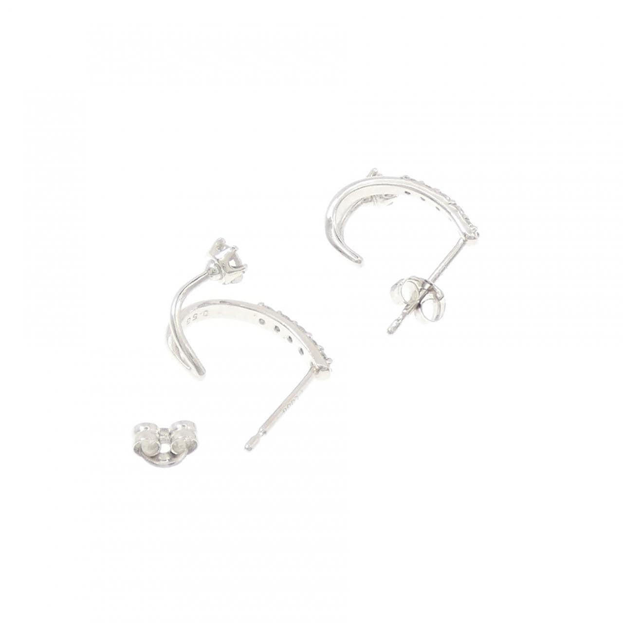 PT900 ダイヤモンド ピアス 0.55CT