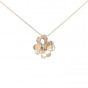 K10PG クローバー ホワイトトパーズ ネックレス