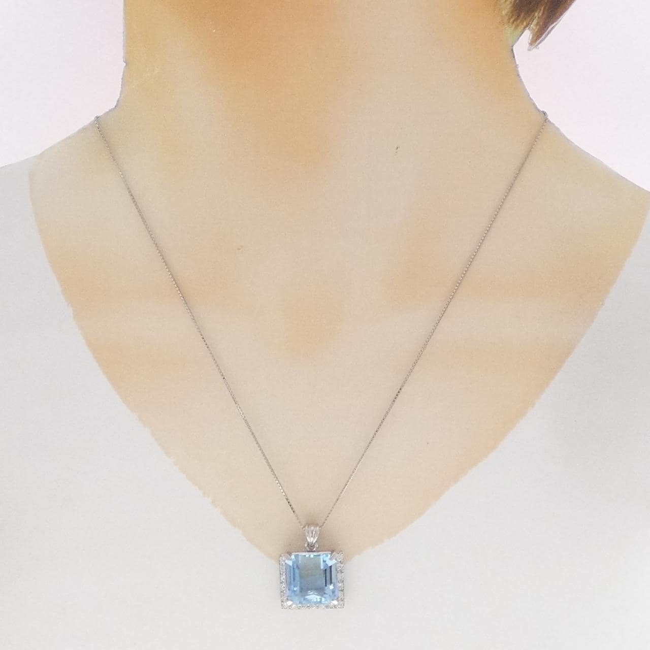 PT900/PT850 アクアマリン ネックレス 11.10CT