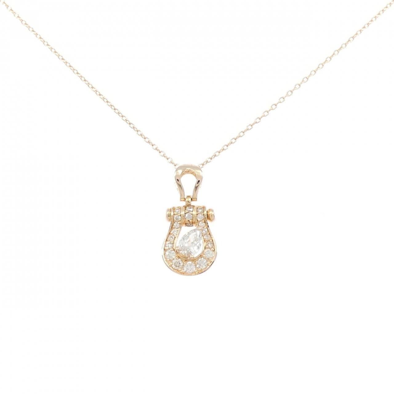 K18PG ダイヤモンド ネックレス 0.16CT