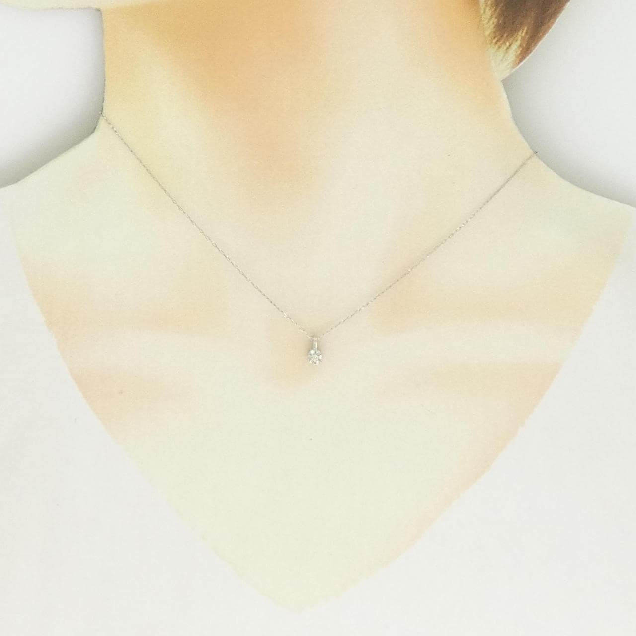 PT950/PT900 ダイヤモンド ネックレス 0.08CT