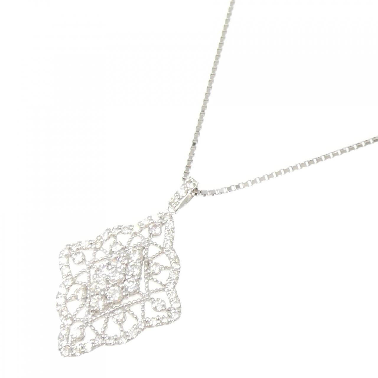 PT900/PT850 ダイヤモンド ネックレス 1.00CT
