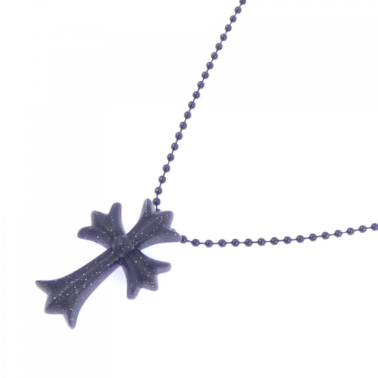 クロムハーツ CHROME HEARTS CH CRS SML PLSTC MATTE BLK GLR BALL CHAI 604175364AHXXXX445 ペンダント