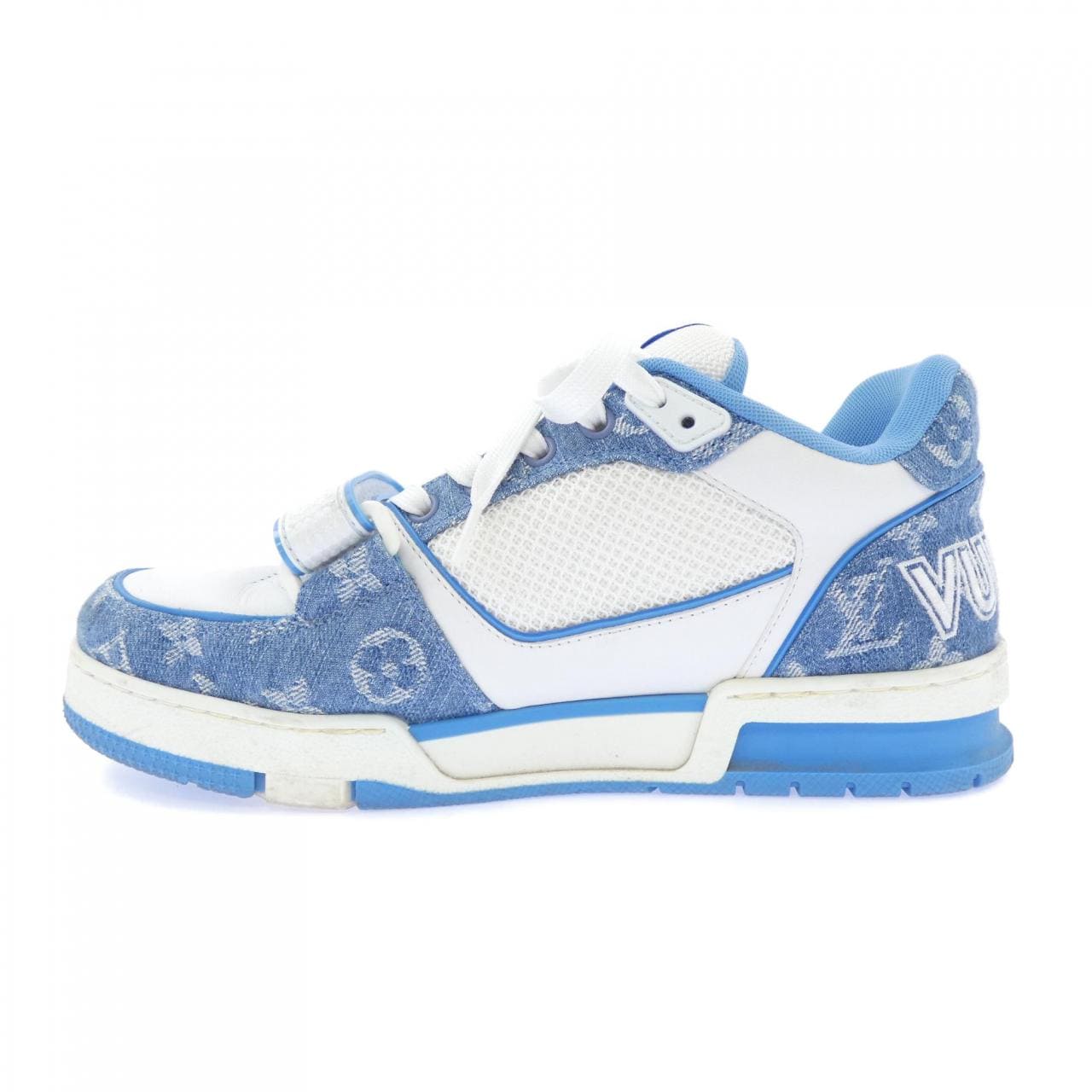 ルイヴィトン LOUIS VUITTON LVトレイナーライン モノグラムデニム スニーカー