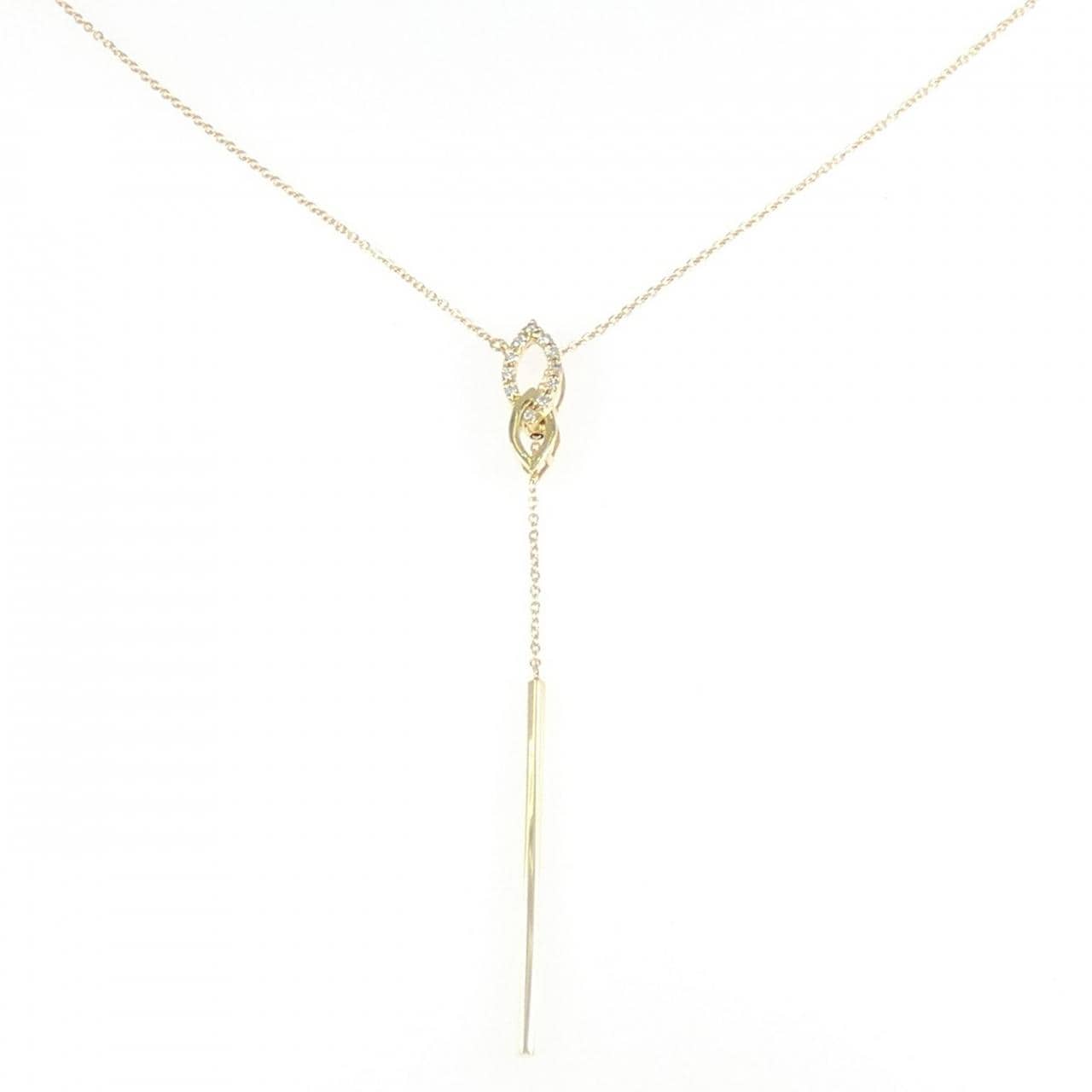 K18YG ダイヤモンド ネックレス 0.07CT