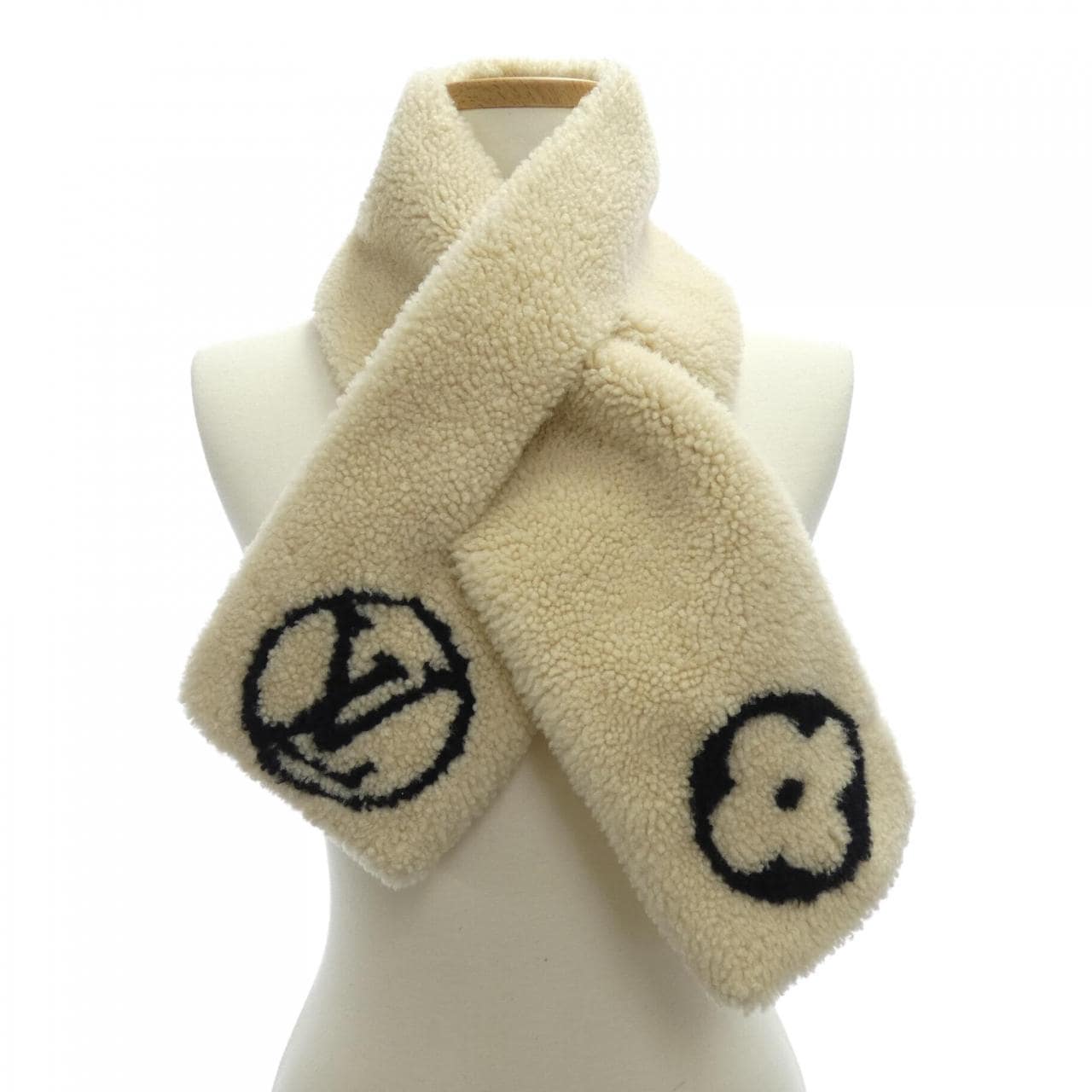 ルイヴィトン LOUIS VUITTON エシャルプ シャーリングラム M76452 MUFFLER