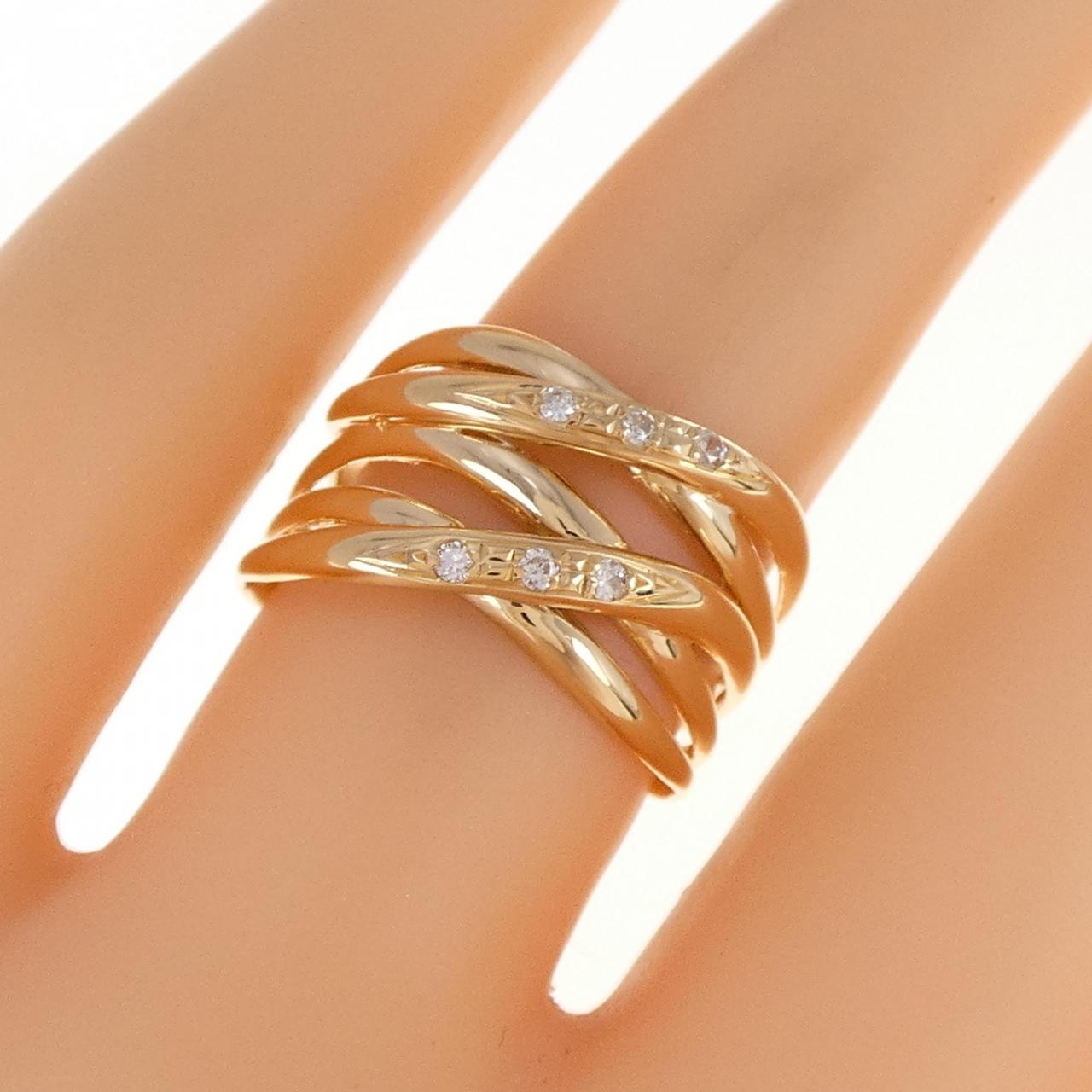 K18PG ダイヤモンド リング 0.06CT