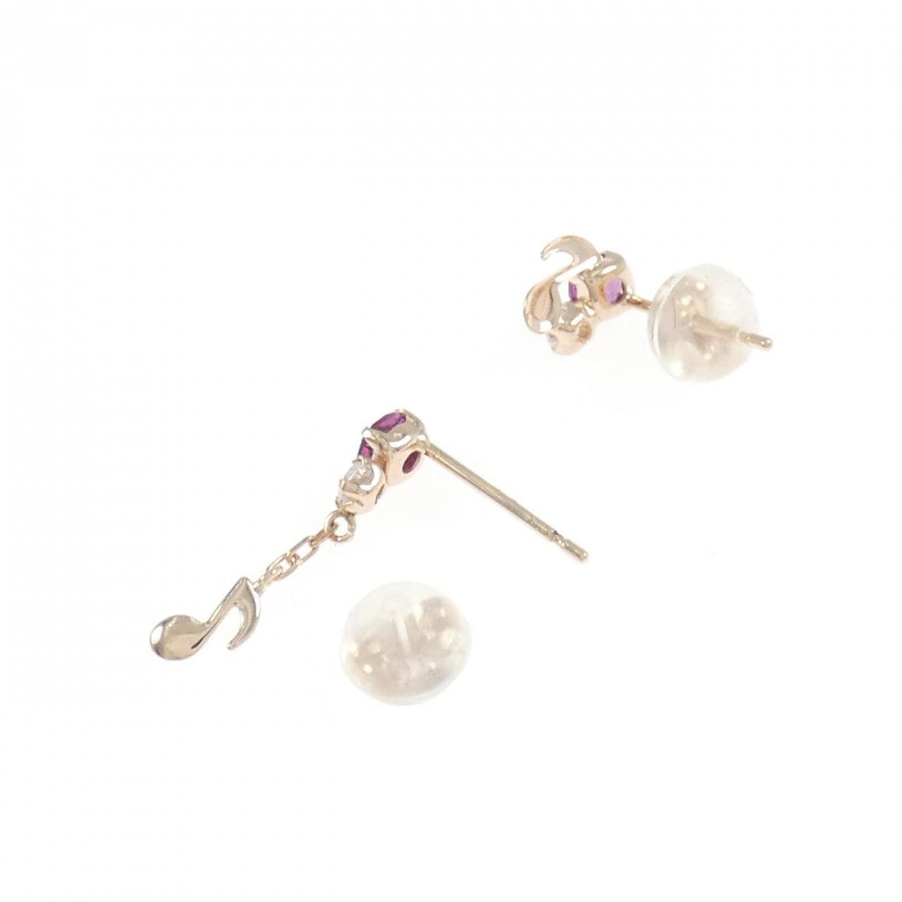 K10PG/K18PG ガーネット ピアス