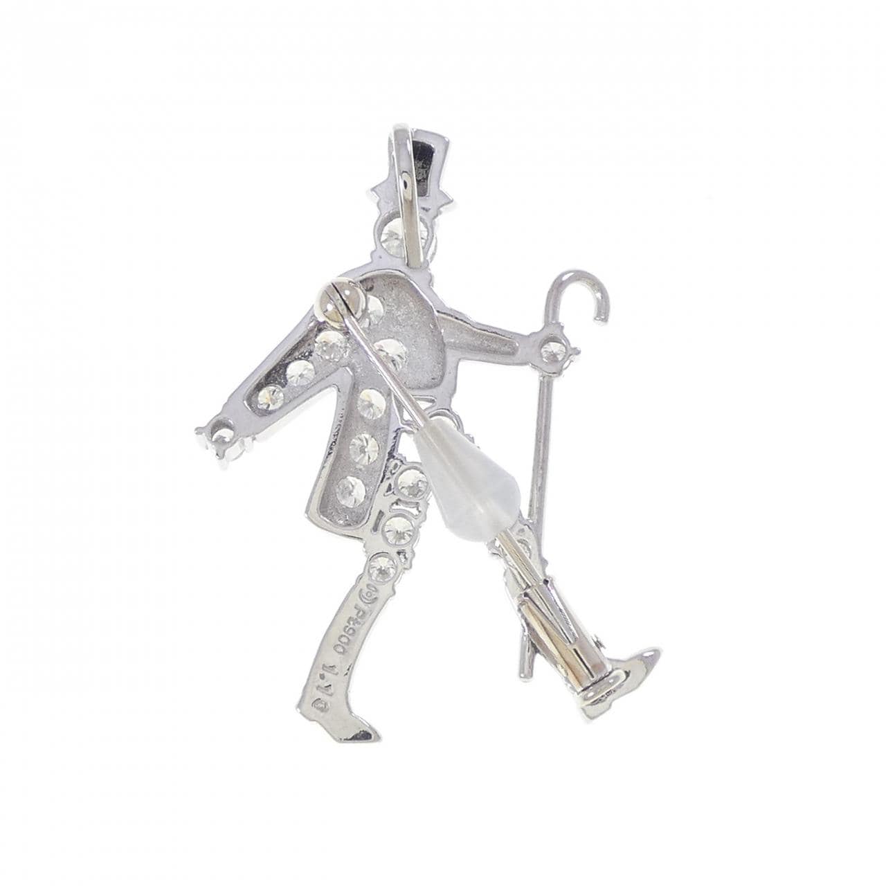 タサキ ダイヤモンド ブローチ 1.10CT