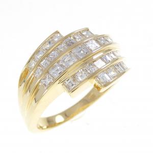 K18YG ダイヤモンド リング 1.27CT